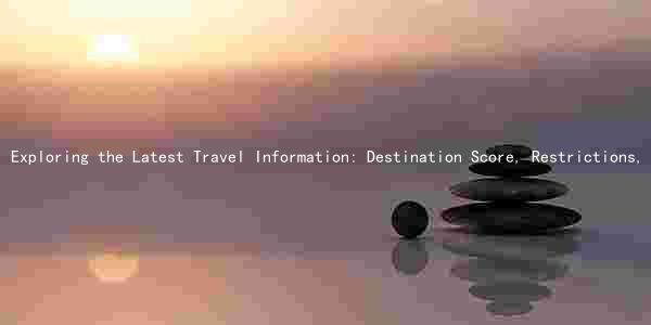 Exploring the Latest Travel Information: Destination Score, Restrictions, COVID-19 Cases, Advisories, and Availability